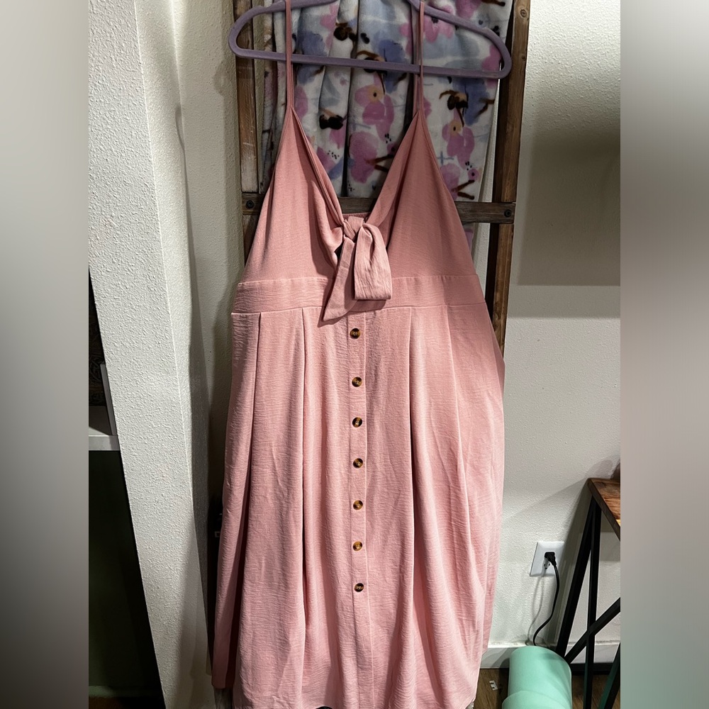 Pink spring dress